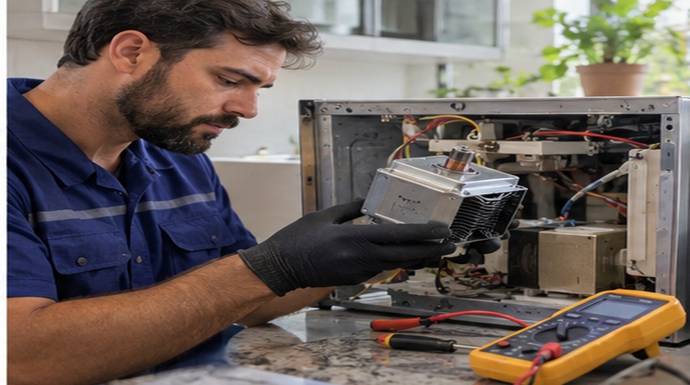Conserto de micro-ondas em Canoas‑RS: troca do magnetron